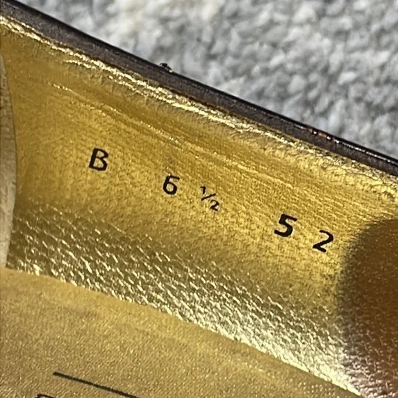 Vintage Bruno Magli Dragon Asian Brown Pumps Office Career Sz 6.5 - Picture 10 of 15